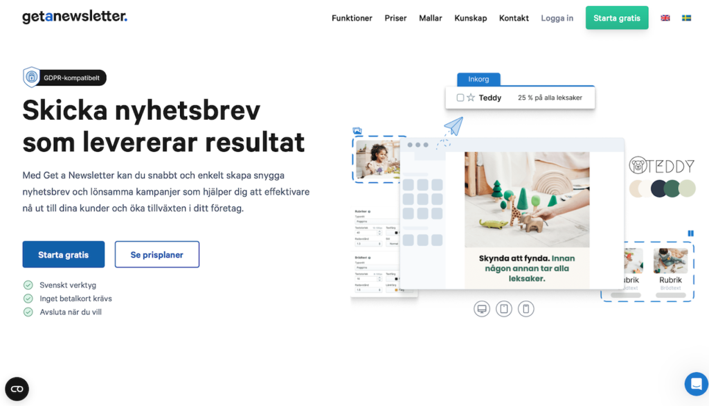 Get a Newsletter nyhetsbrev