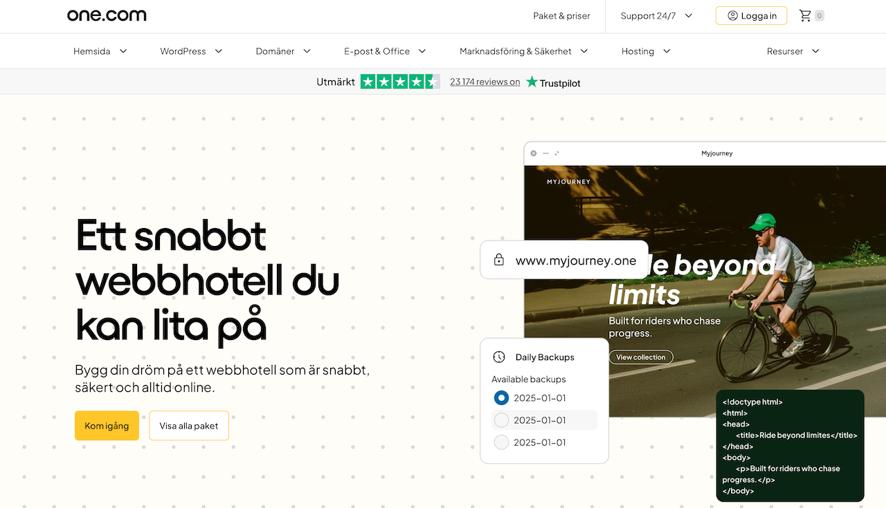 One.com webbhotell