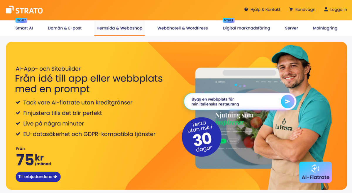 Strato AI Sitebuilder