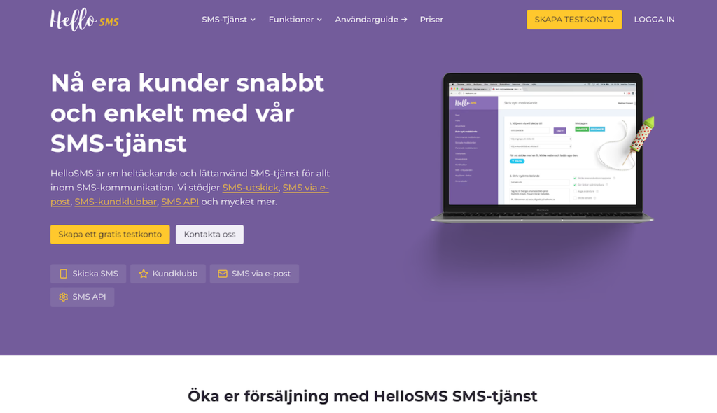 HelloSMS sms-utskick